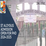 St Aloysius Admission Open For PhD 2024 2025